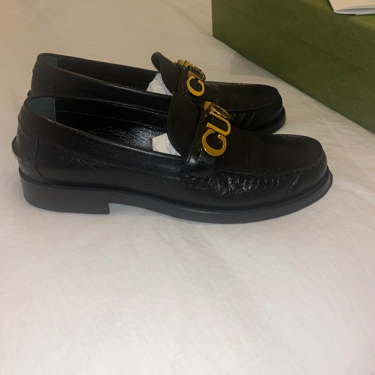 Gucci Women's Black Loafers | Depop