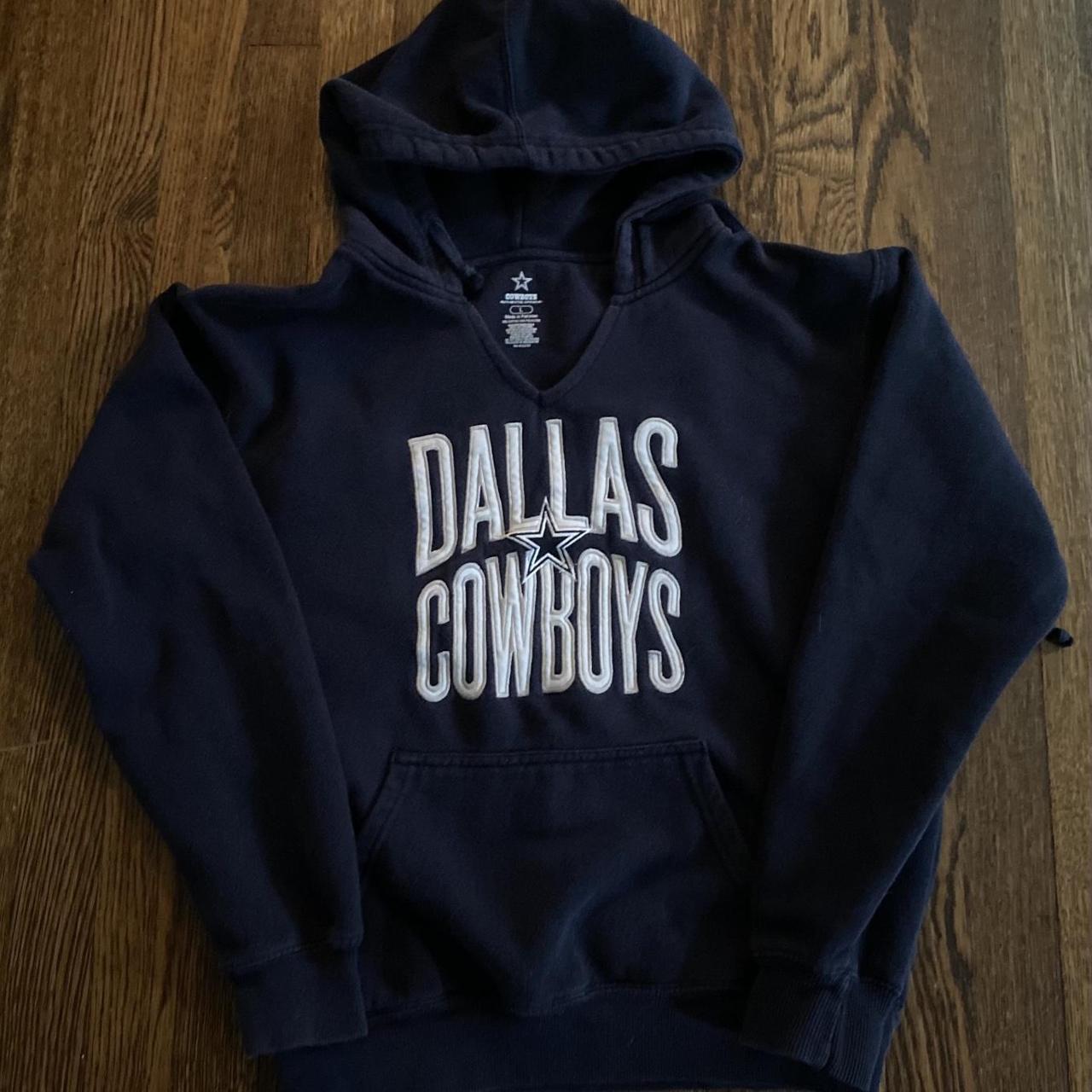 vintage style dallas cowboys pullover hoodie men's - Depop