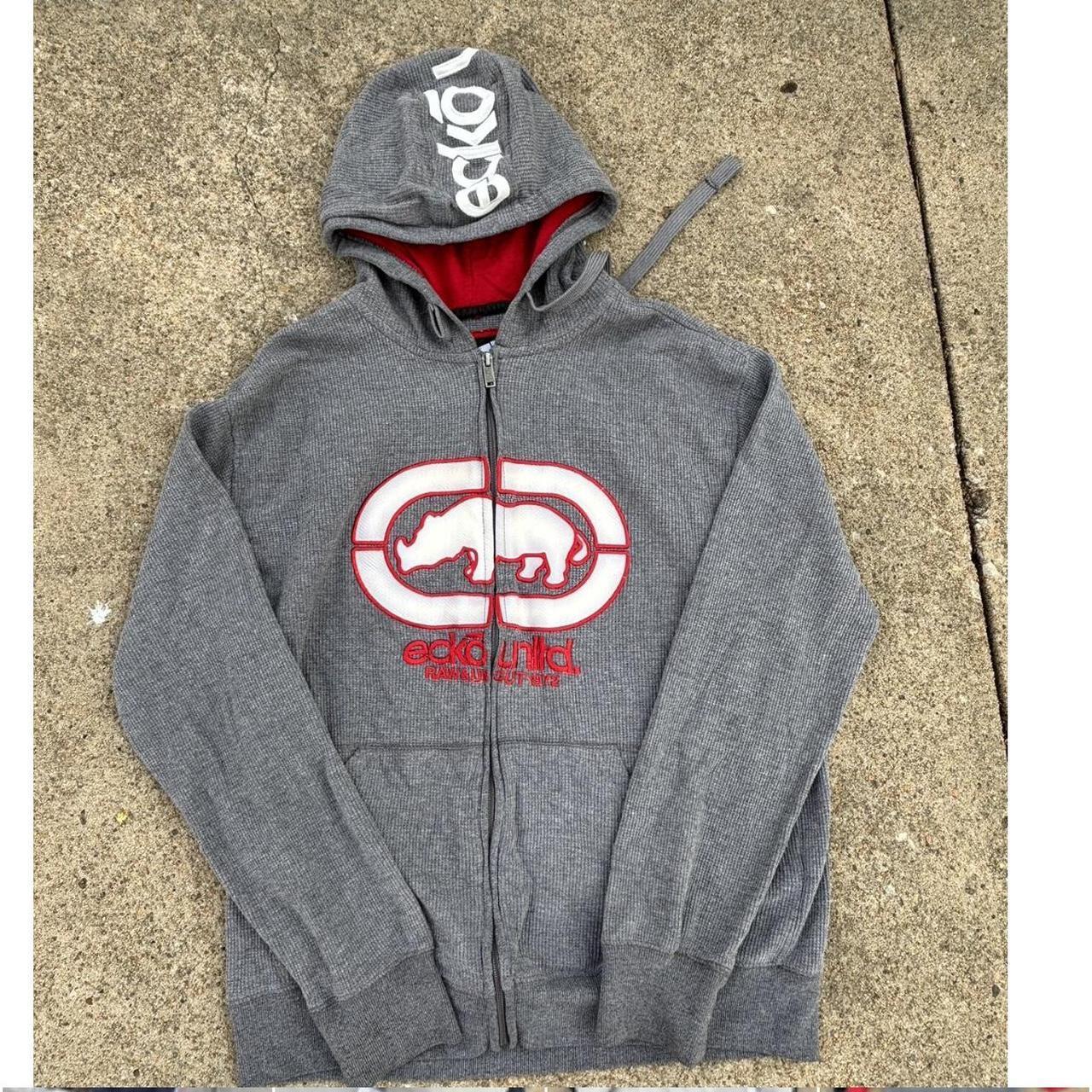 y2k ecko untld zip up hoodie men’s large great... - Depop