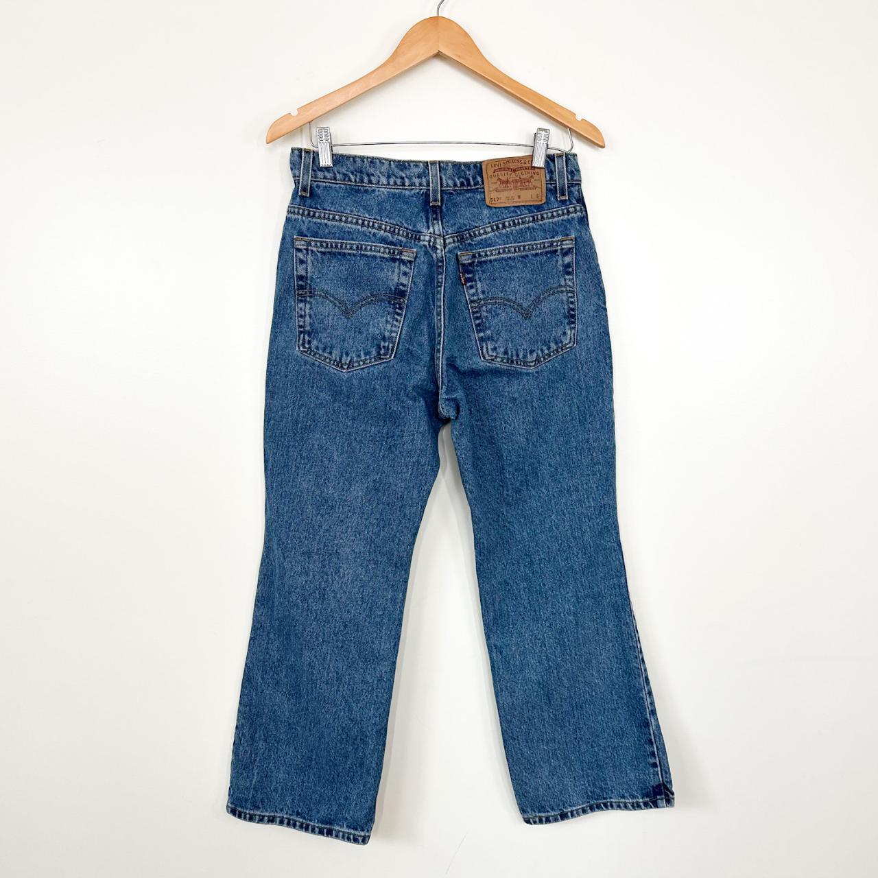 Vintage 90s Levi's 517 Mid-Rise Flare Bootcut Jeans... - Depop