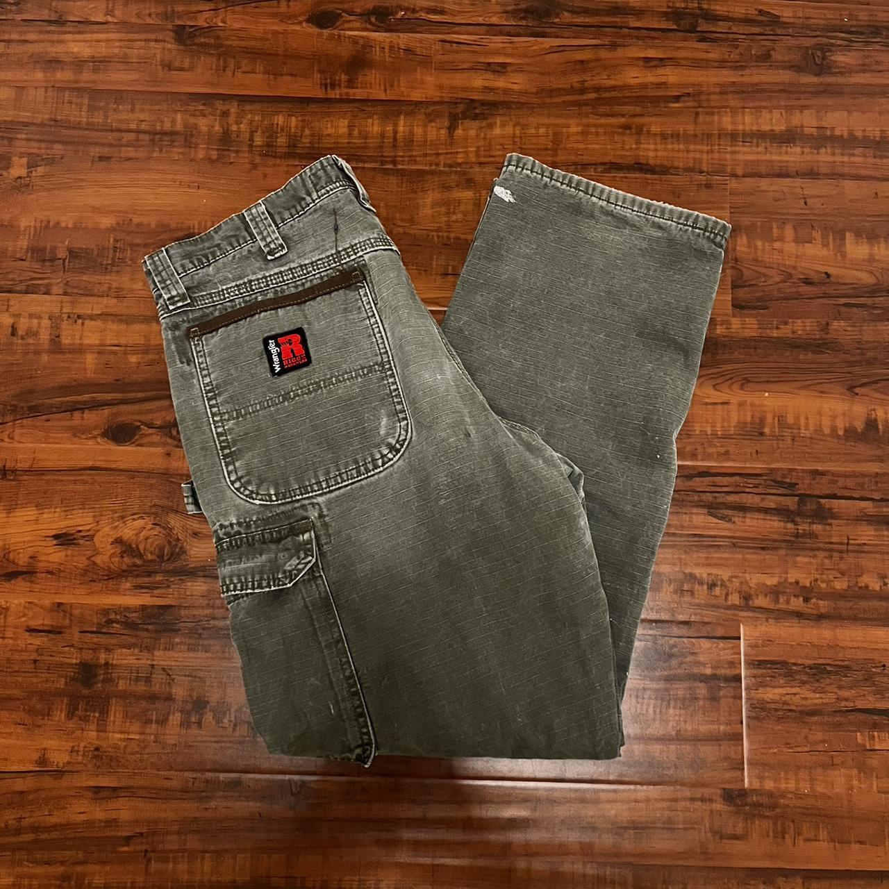 Wrangler Men's Khaki and Green Jeans
