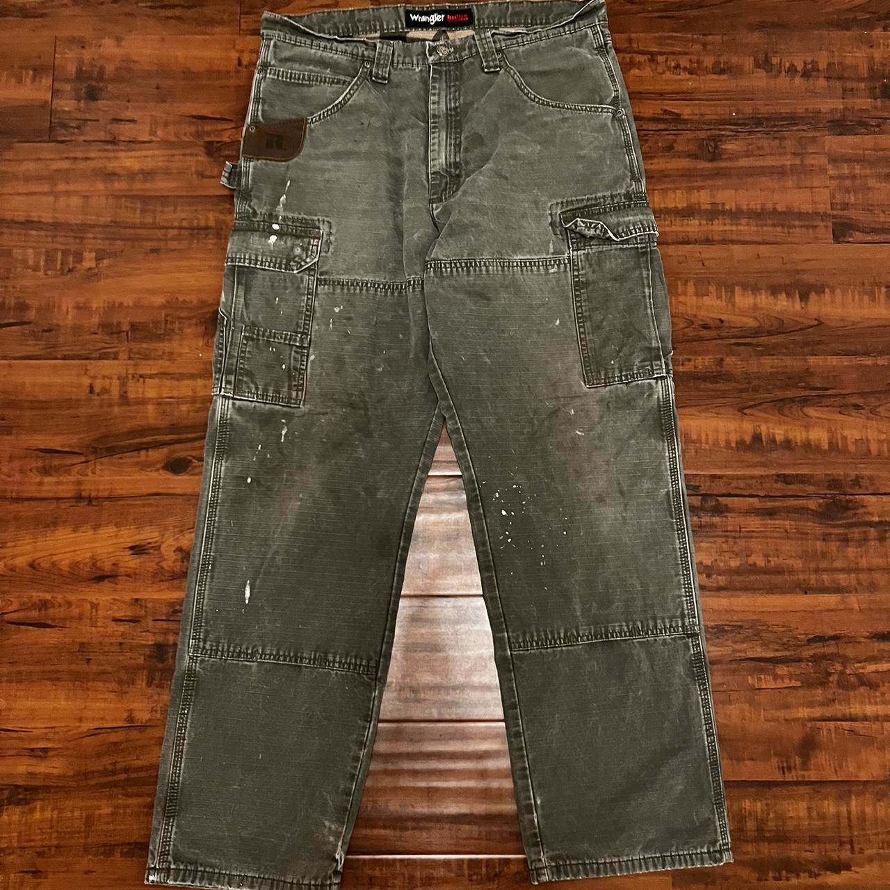 Wrangler Men's Khaki and Green Jeans (3)