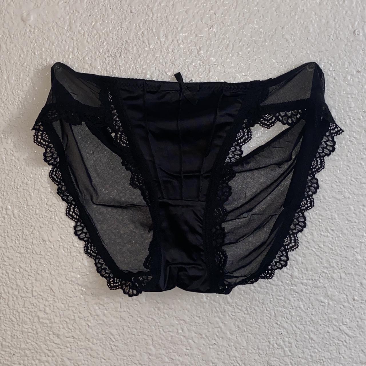 French retro satin panties women's sexy pure desire... - Depop