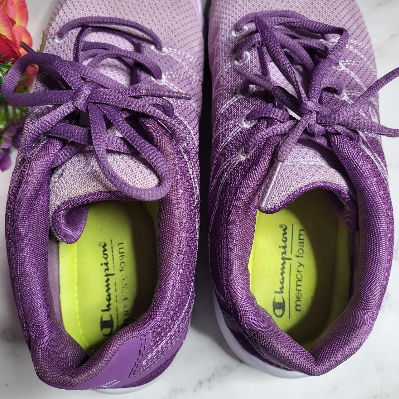 Champion Memory Foam Insole Purple Mesh Sneakers, GUC