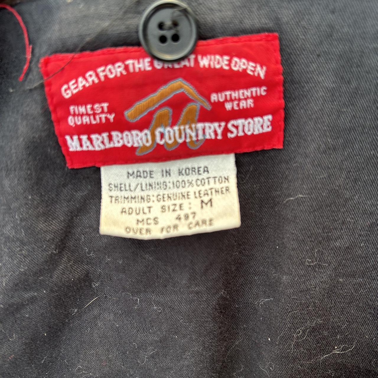 Vintage Red Marlboro County Store Chore Jacket Men’s... - Depop