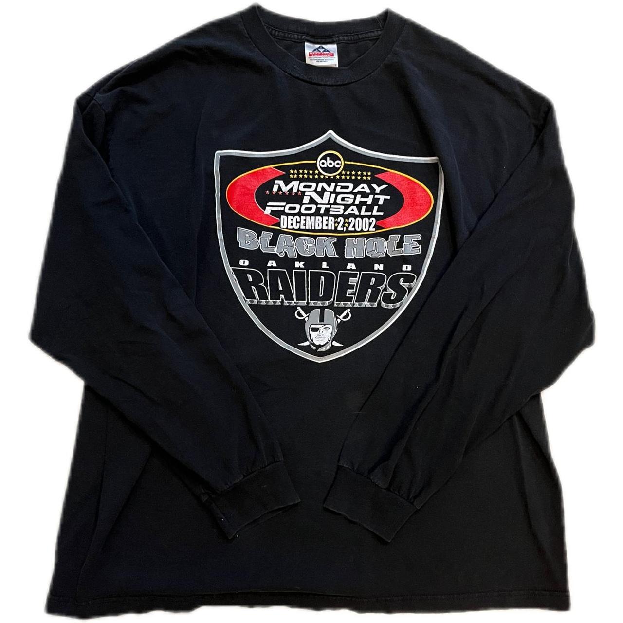 Vintage Raiders Monday night football long sleeve - Depop