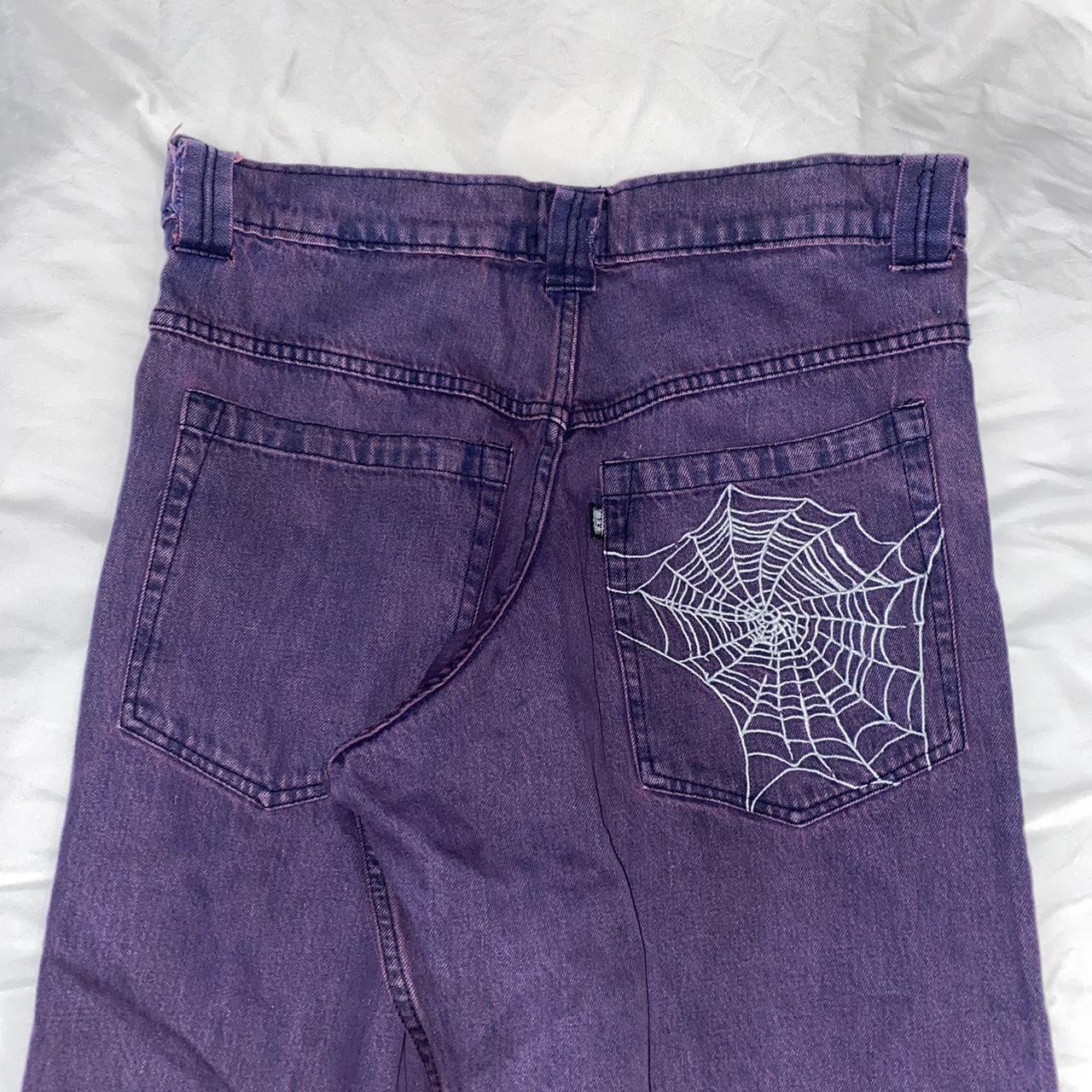 12,000円earl skateboards web jeans purple