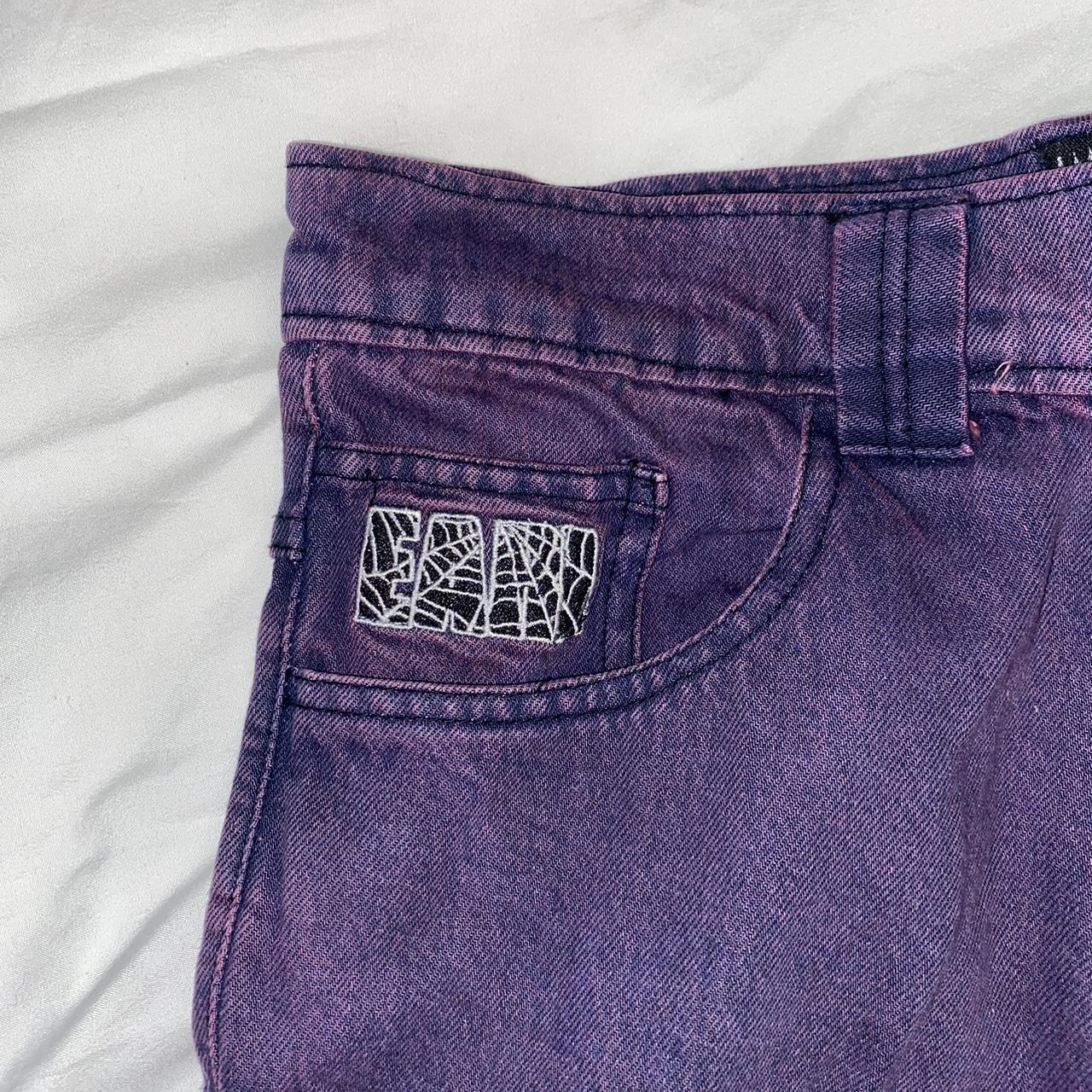 12,000円earl skateboards web jeans purple