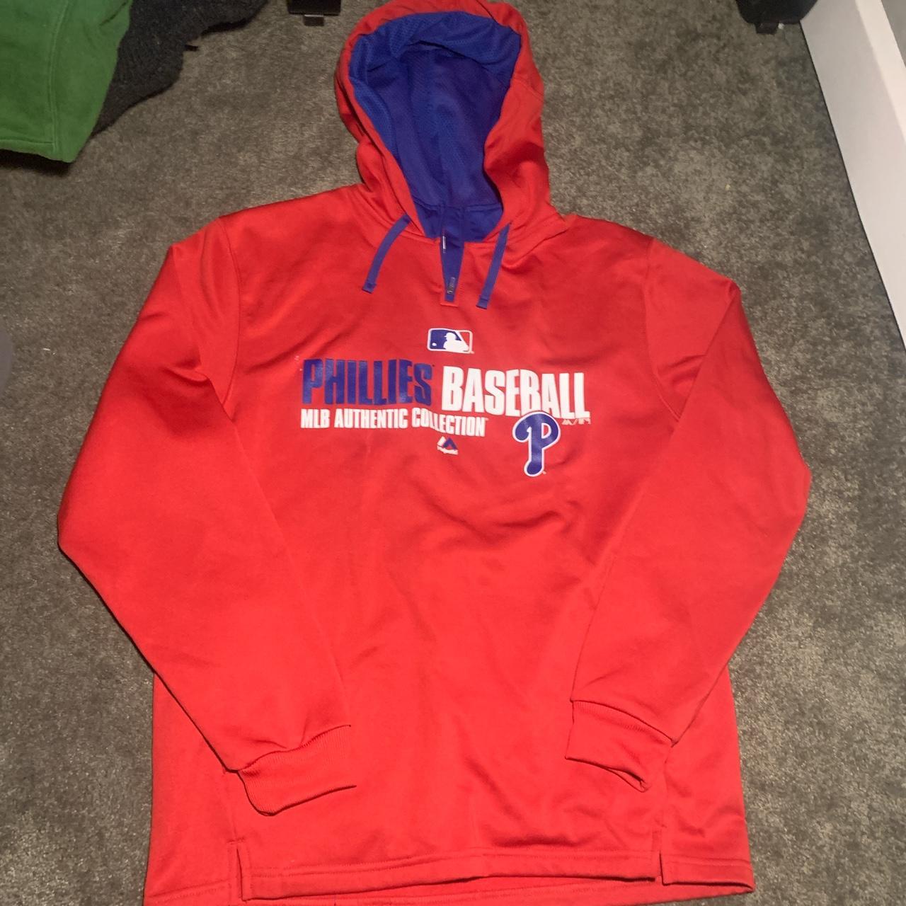 Brand New Philadelphia Phillies Full Zip Black - Depop