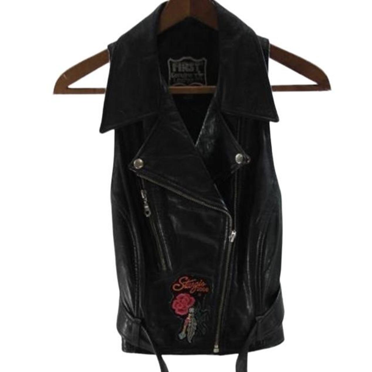 First genuine outlet leather vest