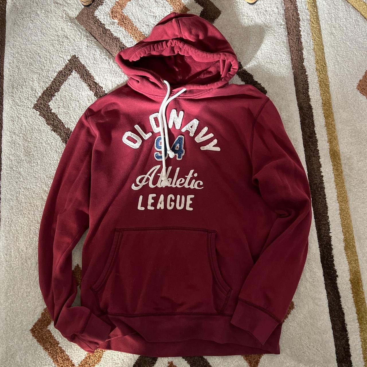 Red old best sale navy hoodie