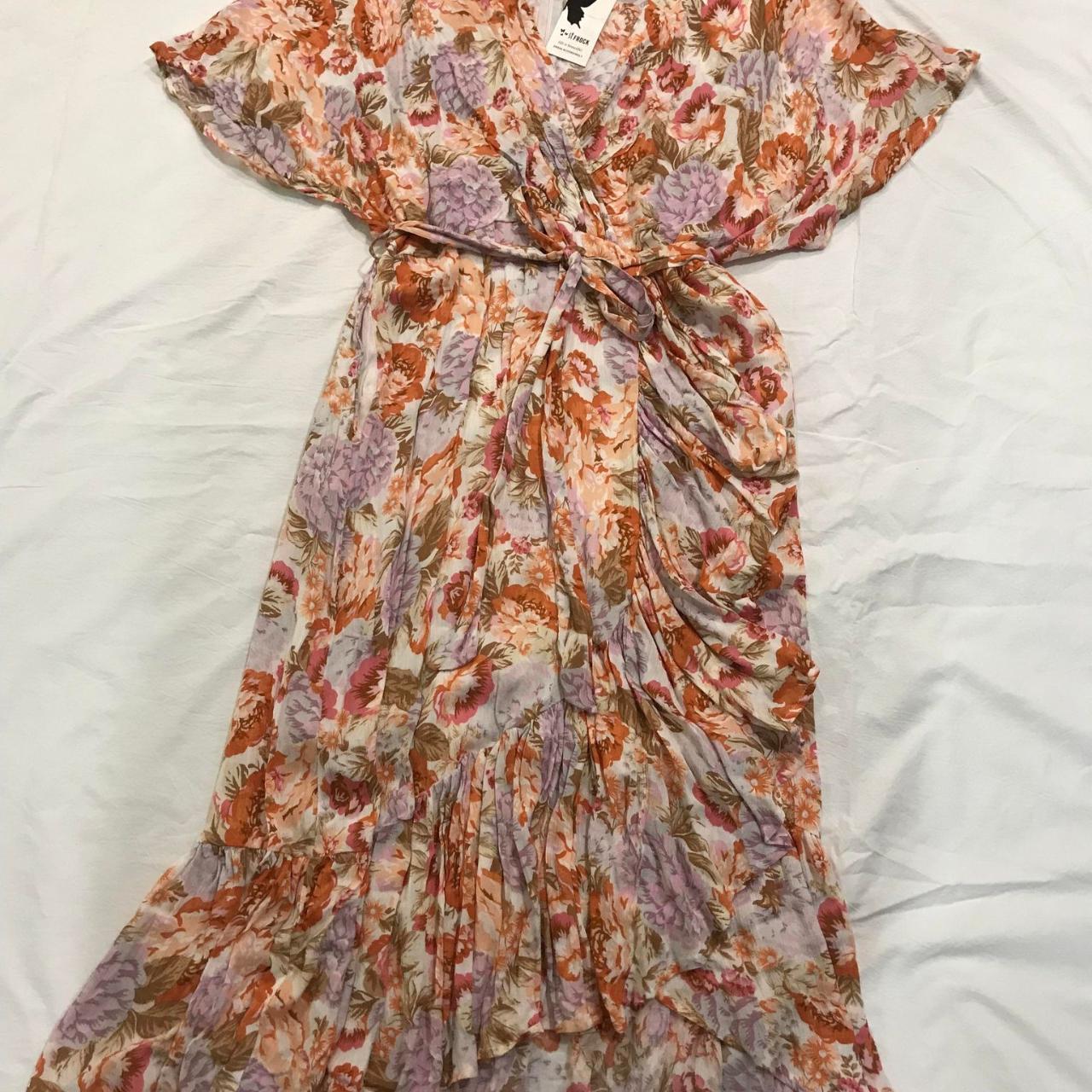 St Frock Size 18 Floral Wrap Dress with pockets &... - Depop