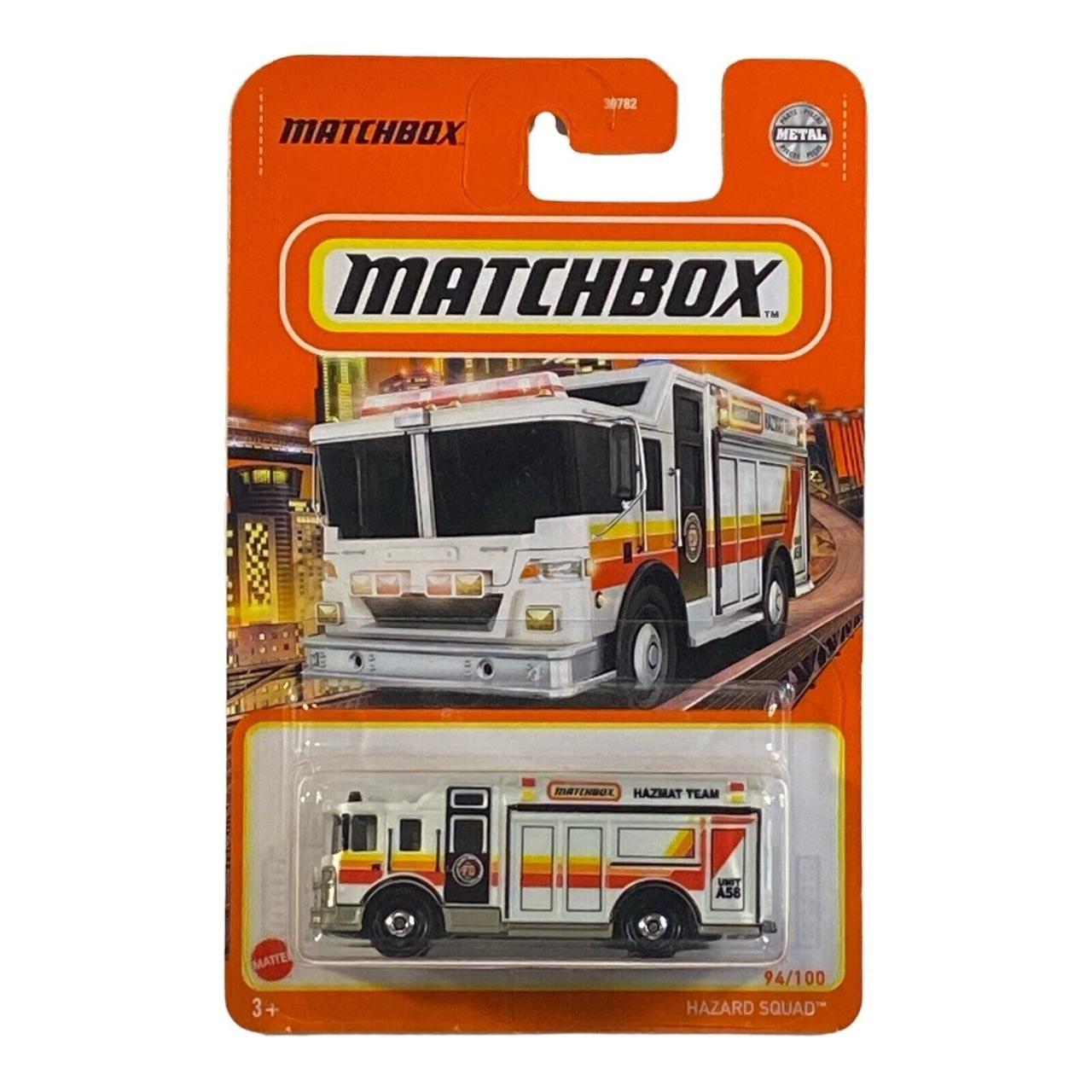 Matchbox Hazard Squad Fire Engine New in Package - Depop