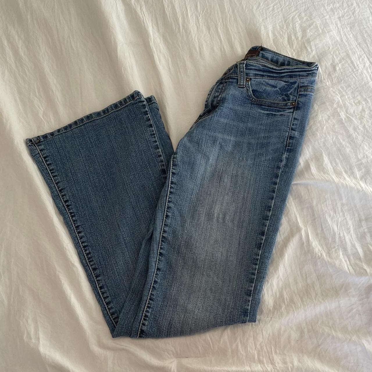 perfect y2k low rise wide leg jeans - Depop