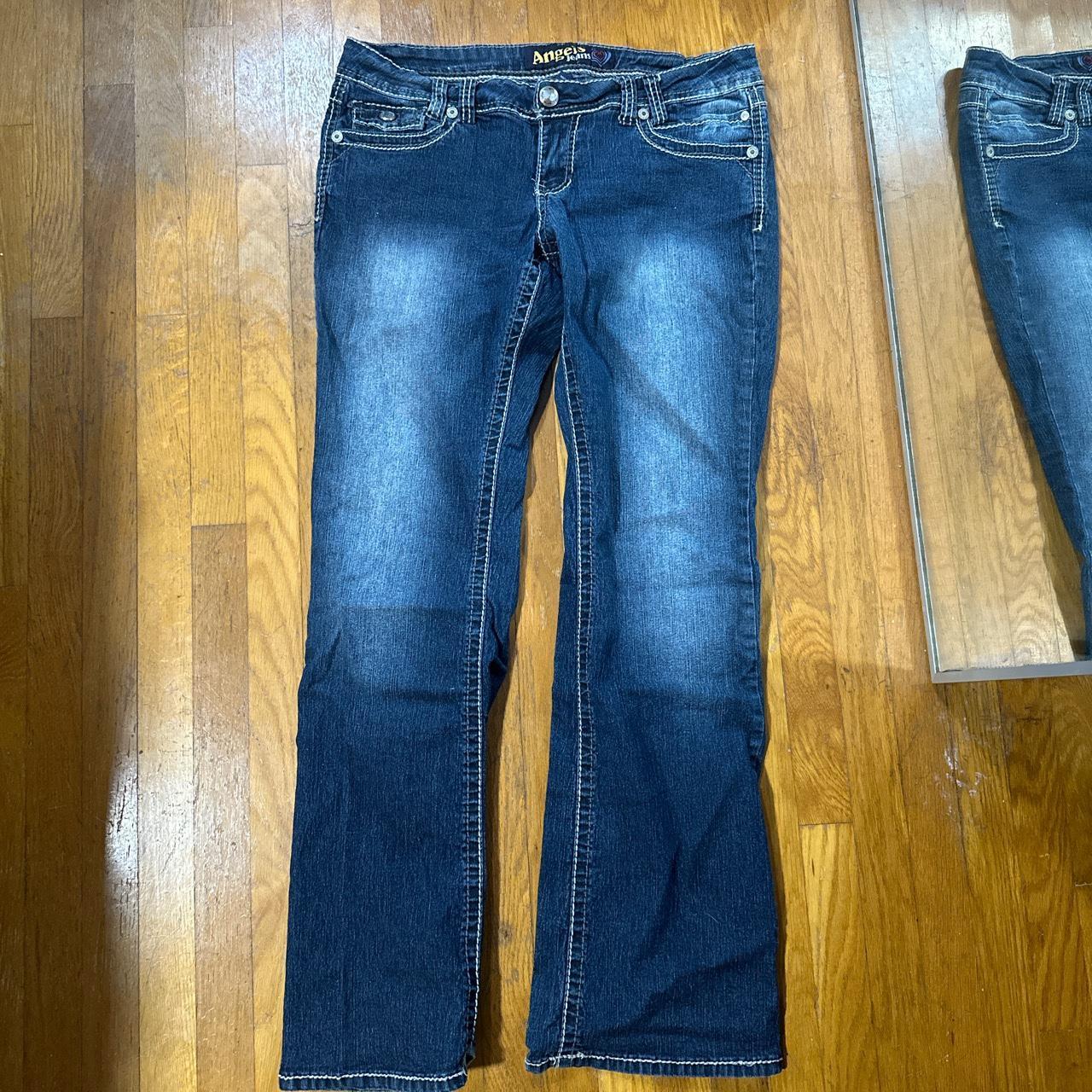 Angels Jeans Sz 15 Great Fit Jewel on back pocket... Depop