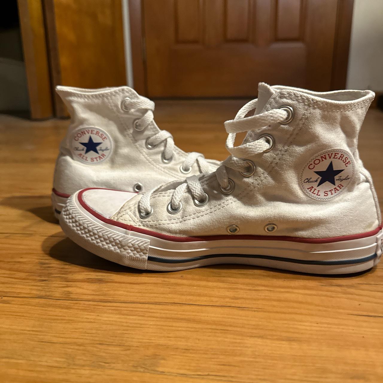 Used white high on sale top converse