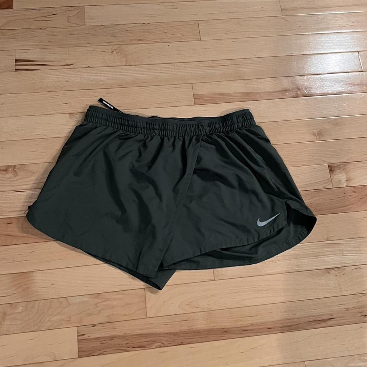army green nike running shorts