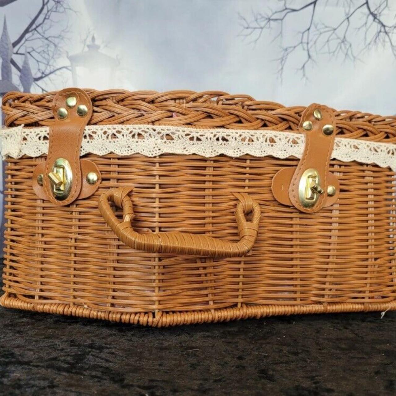 COFFIN PICNIC/BOO BASKET - Adorable Handmade One of... - Depop