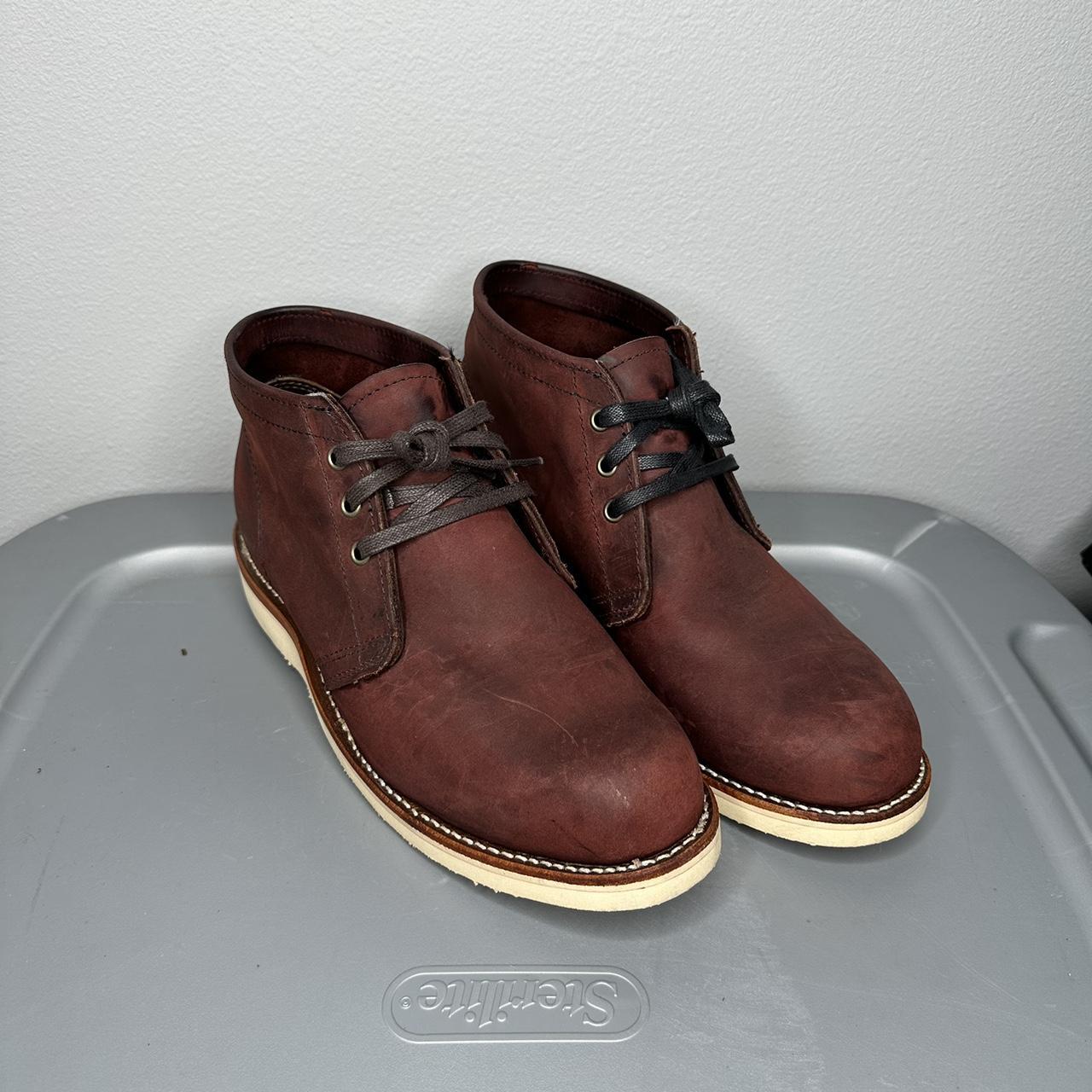 Chippewa burgundy hot sale boots