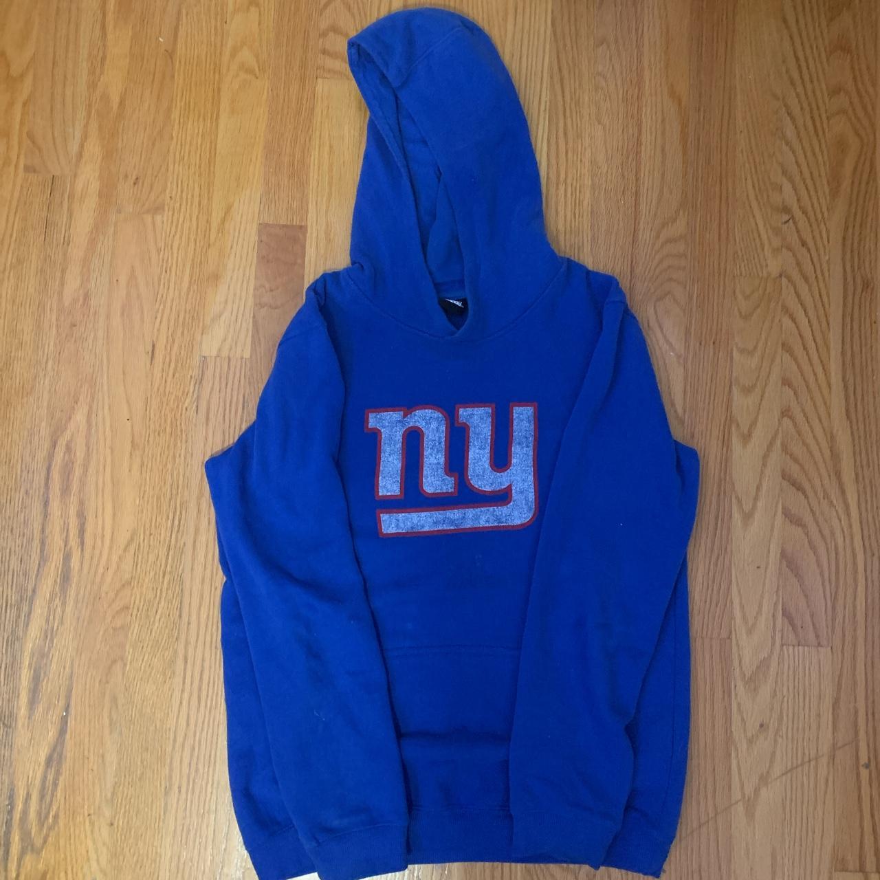 Vintage New York Giants hoodie in blue. From the - Depop