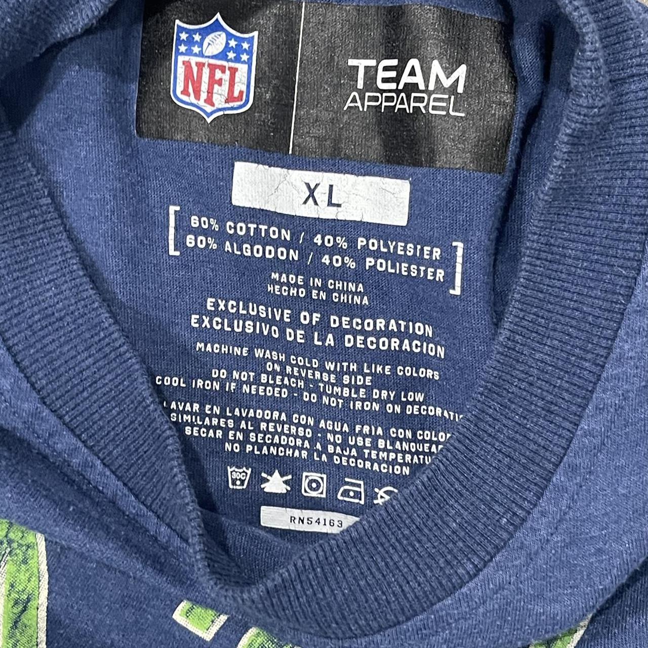 Seattle Seahawks official NFL Team Apparel shirt in - Depop