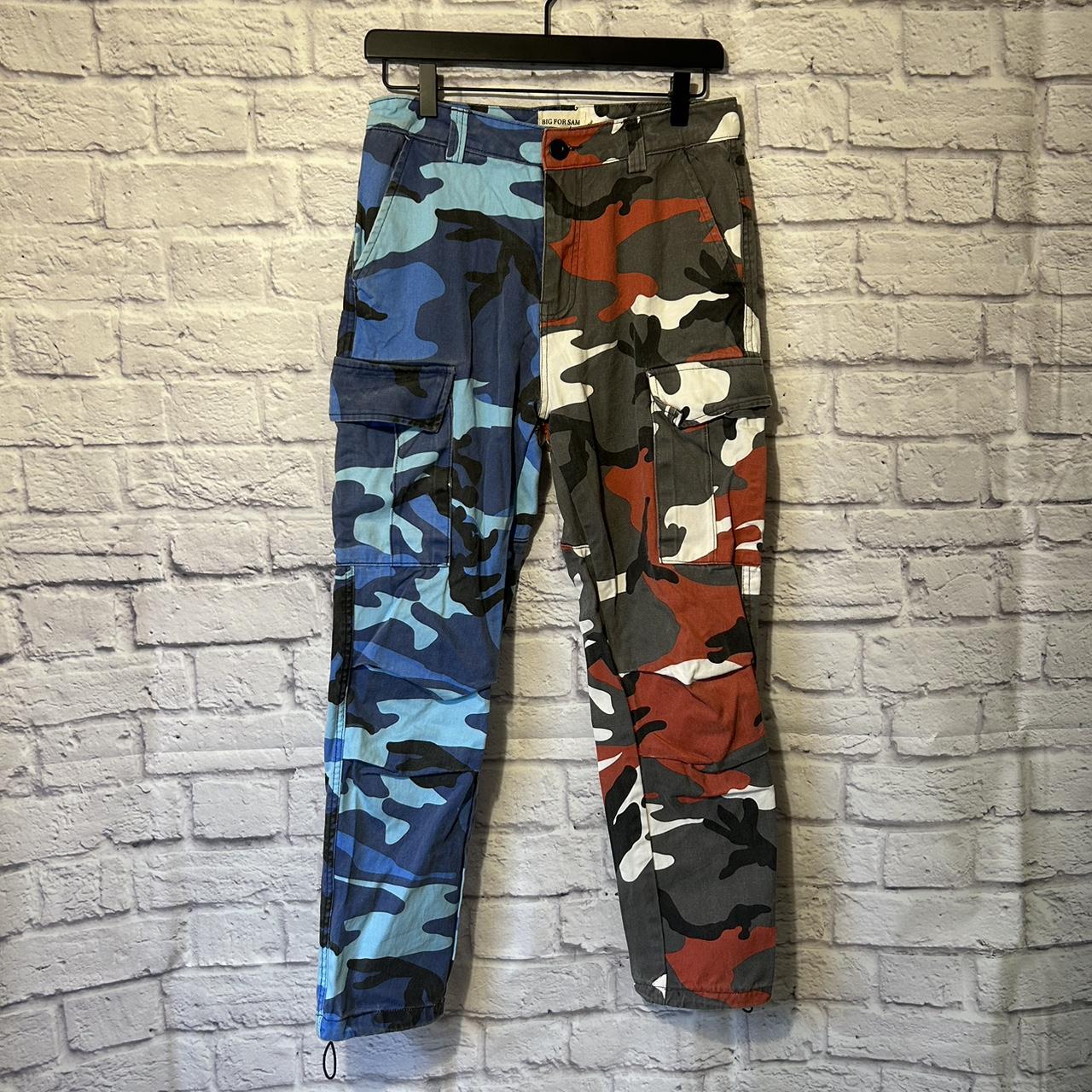 Big For Sam multi colored camo cargo pants High