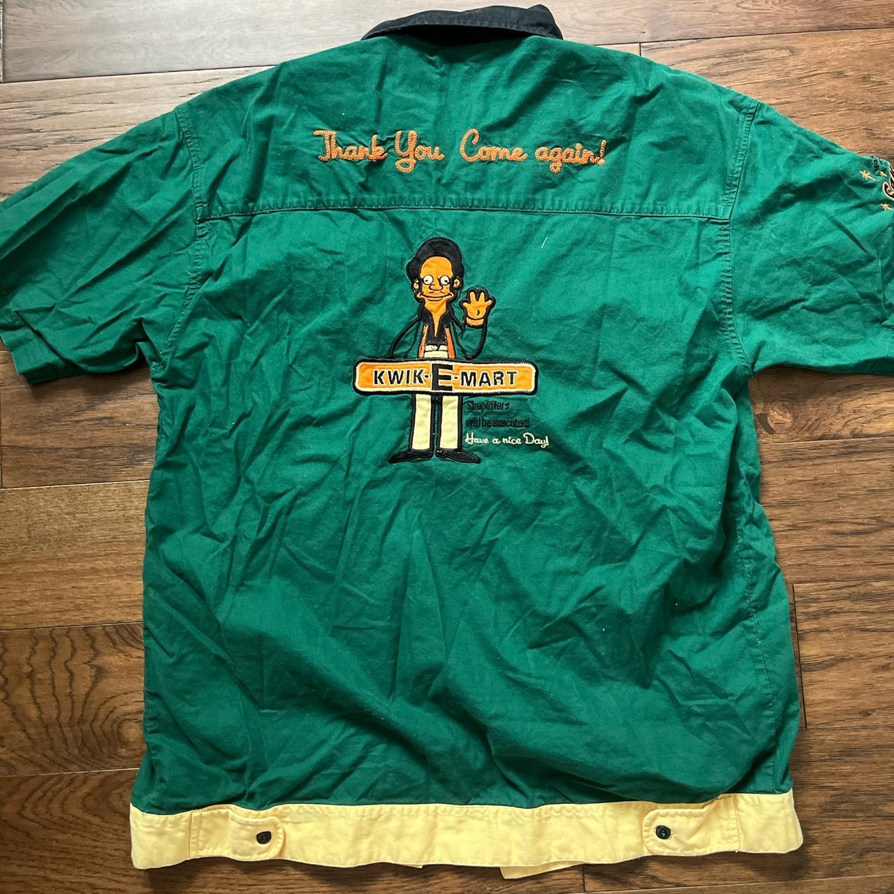 Vintage The Simpsons Abu Kwik E Mart Shirt Size Large Depop