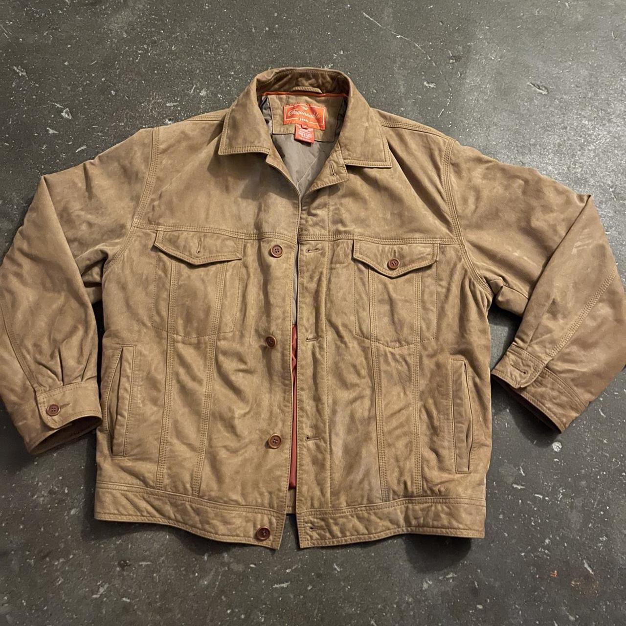 Vintage facconable double front pocket bomber jacket... - Depop