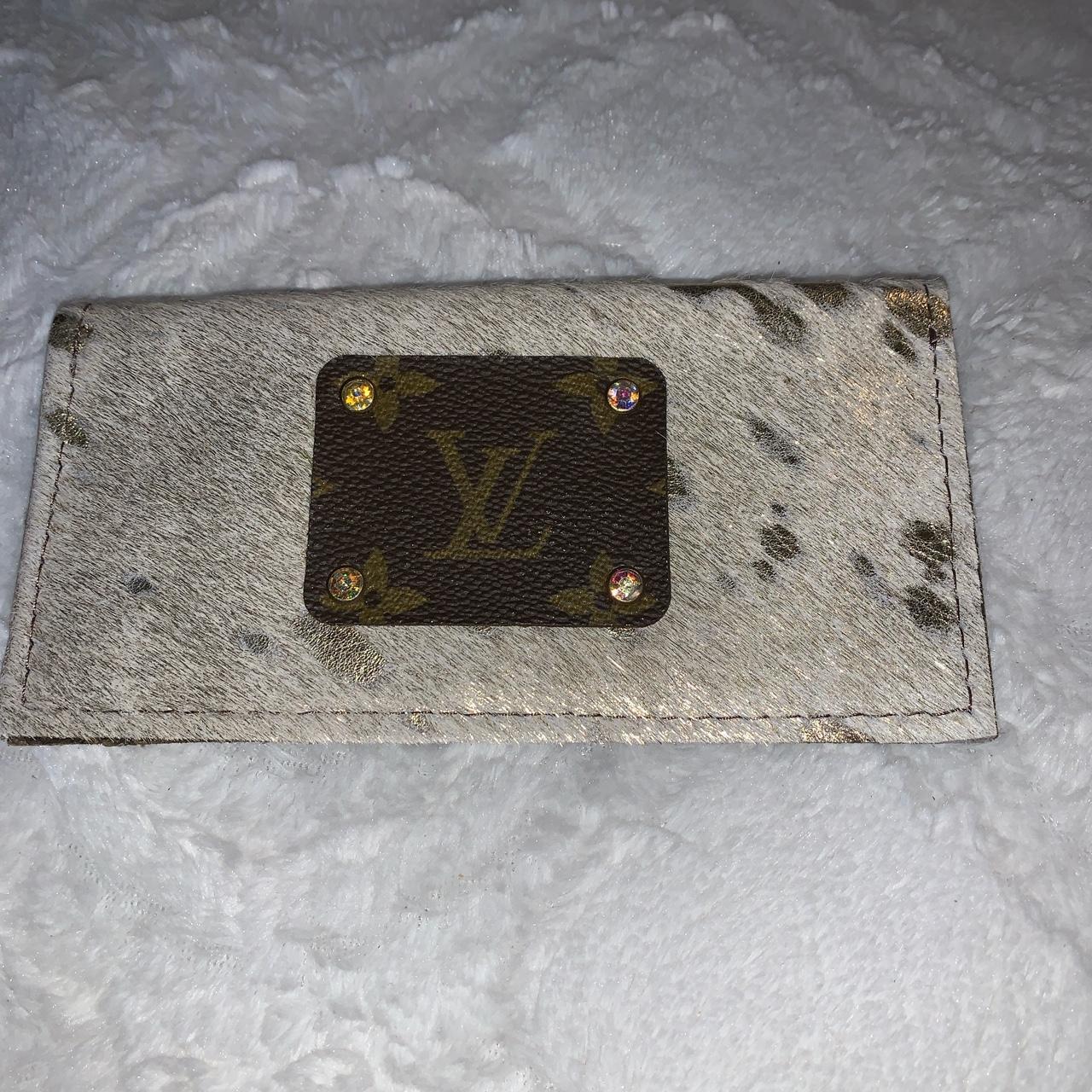 Custom Louis Vuitton Wallet upcycled I upcycled - Depop