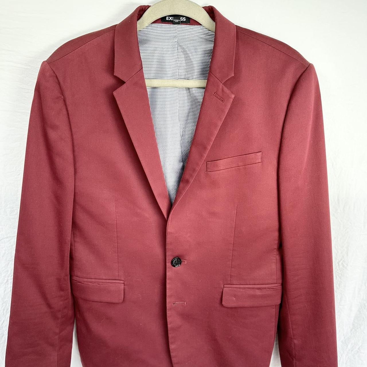 Express mens hot sale red blazer