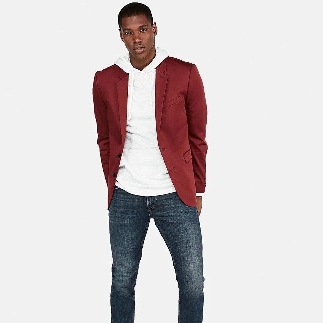 Express mens sale red blazer