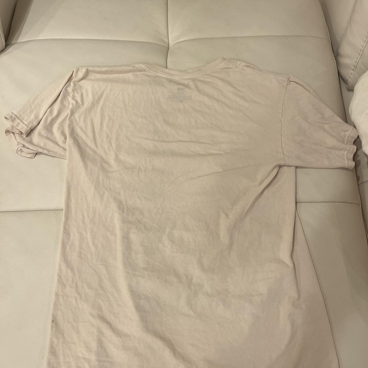 PacSun Men's Cream and Red T-shirt | Depop