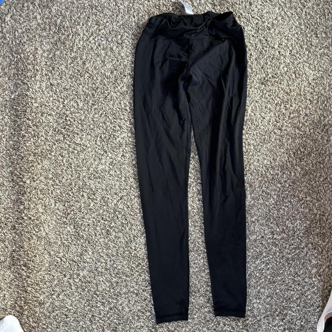plain black leggings from ivivia ✨ size kids 14 but - Depop