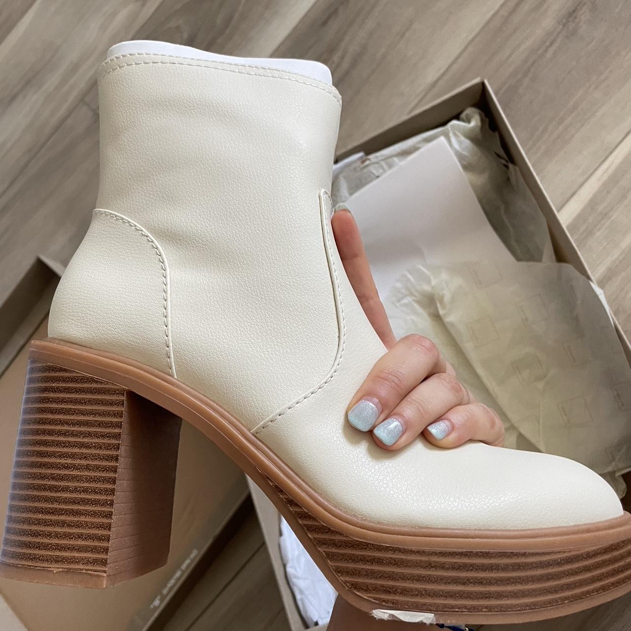 dolce vita white boots