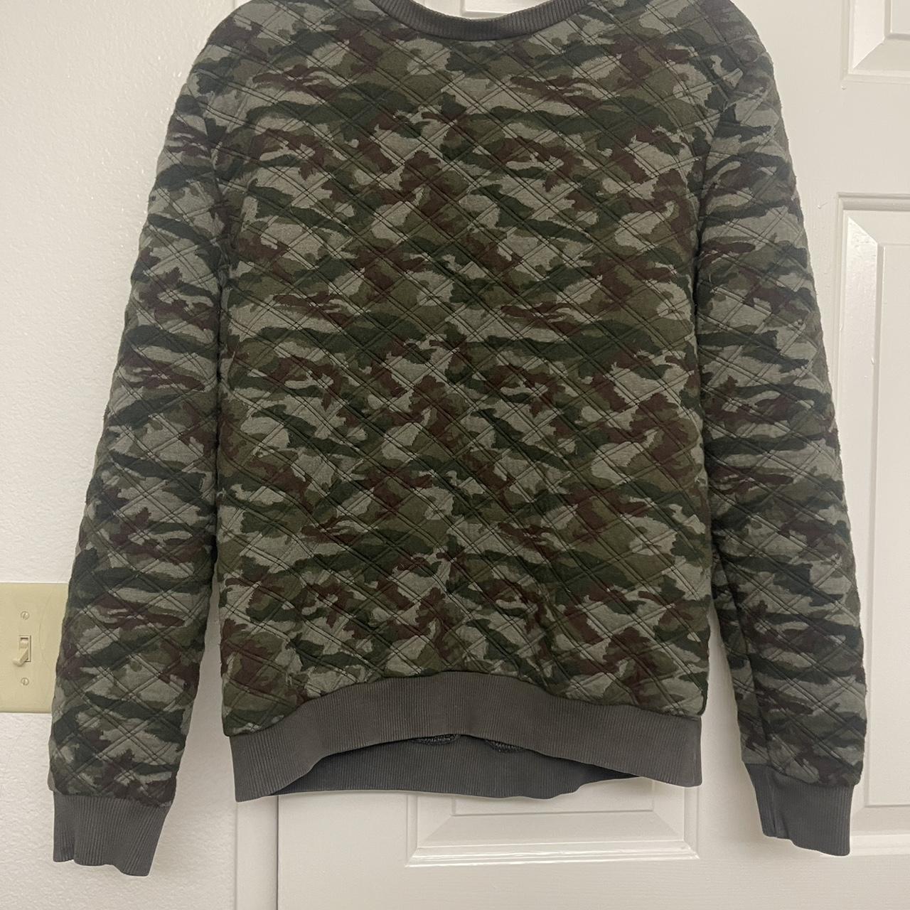 Zara Man camouflage sweater. Light piling. Says. Depop