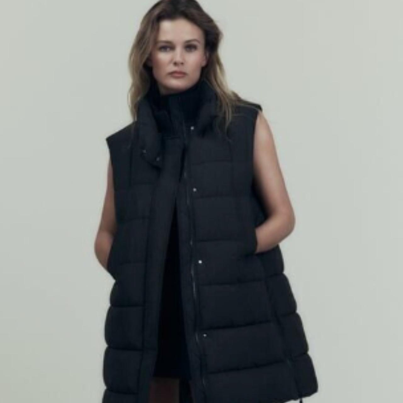 Quilted Gilet Long Gilet Womens Zara ZARA Quilted Gilet (Vest