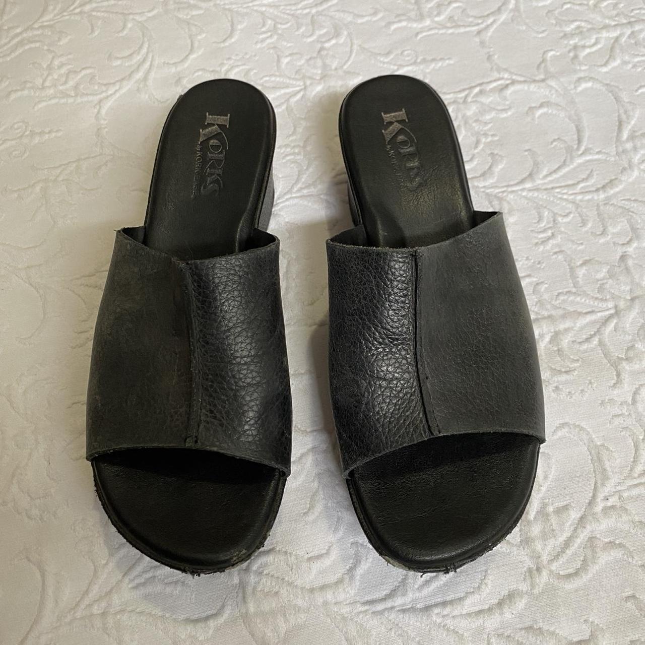 Korks Women's Black Slides (4)