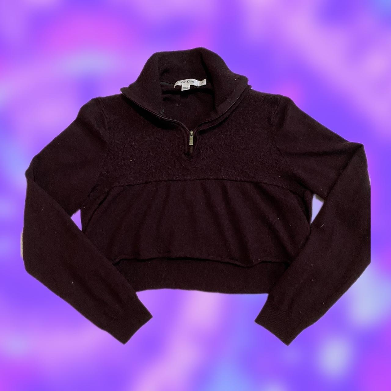 Calvin klein hot sale burgundy sweater