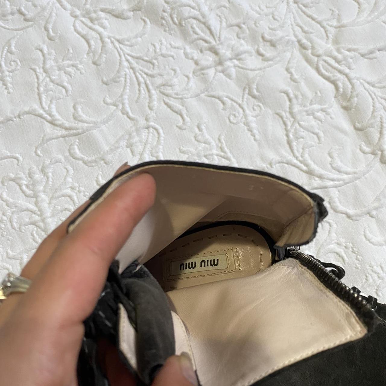 Miu Miu Women's Boots - Grey - US 6.5 – Miu Miu L… - image 5