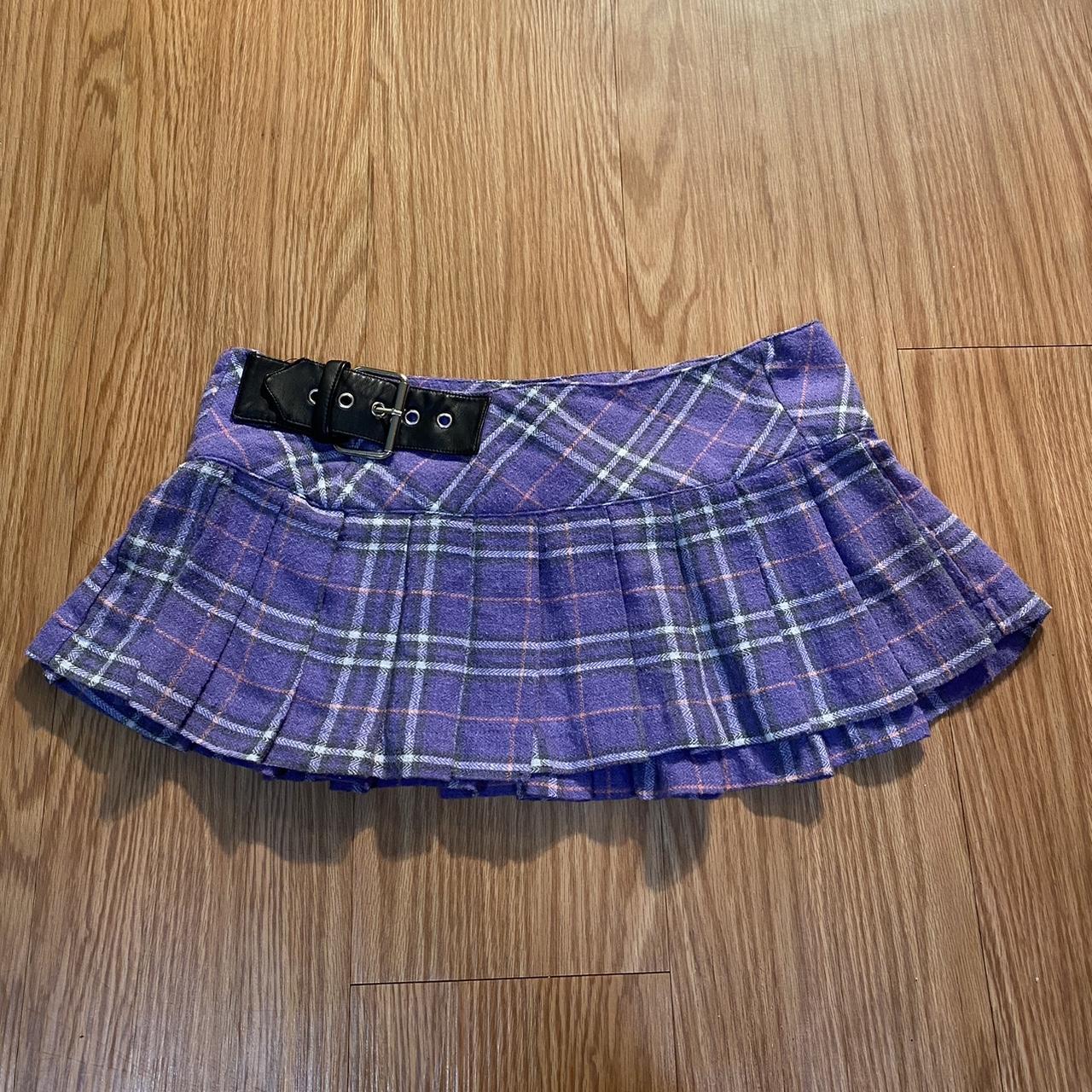 Sugar Thrillz Punk plaid mini skirt women’s size... - Depop