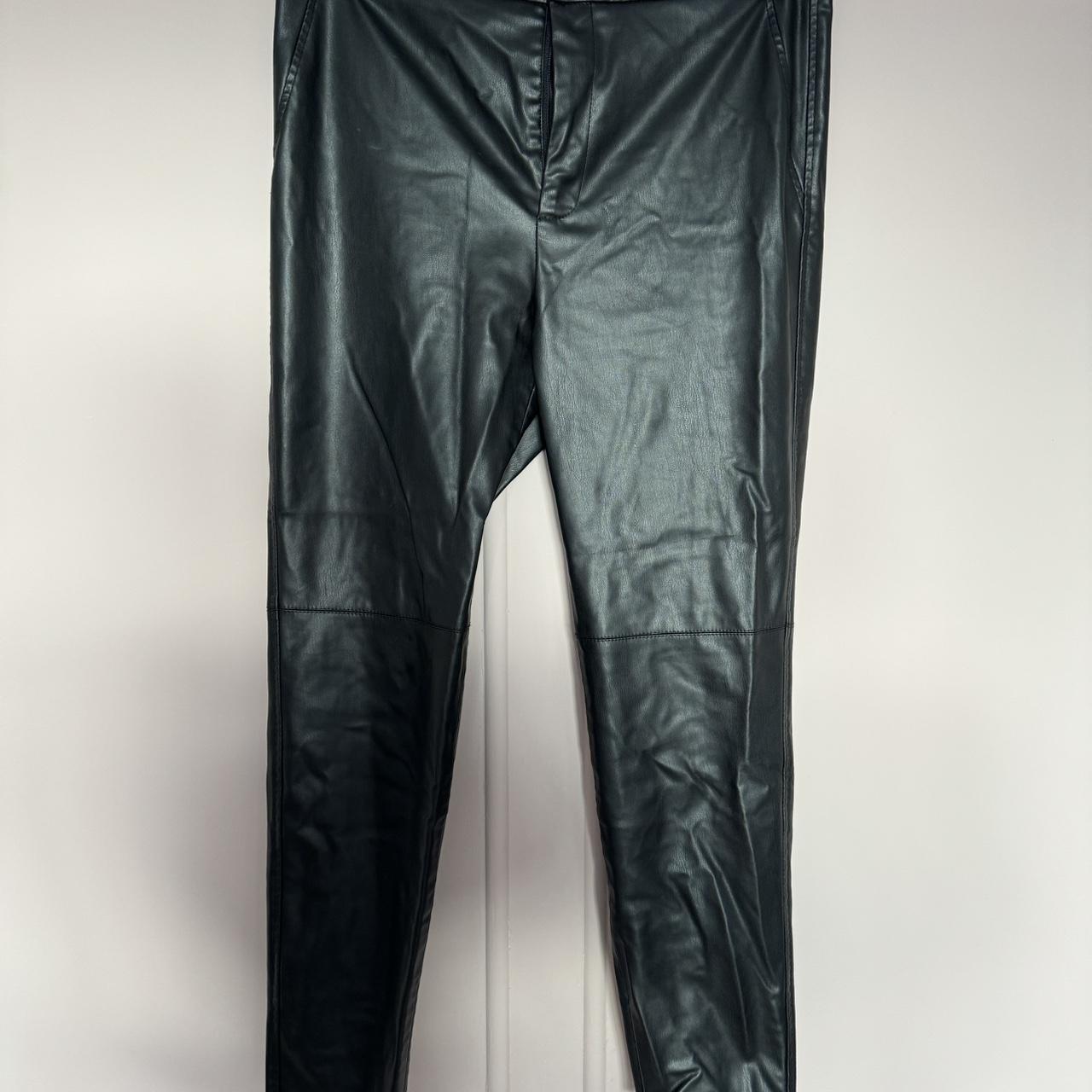 Faux leather best sale pants mens zara