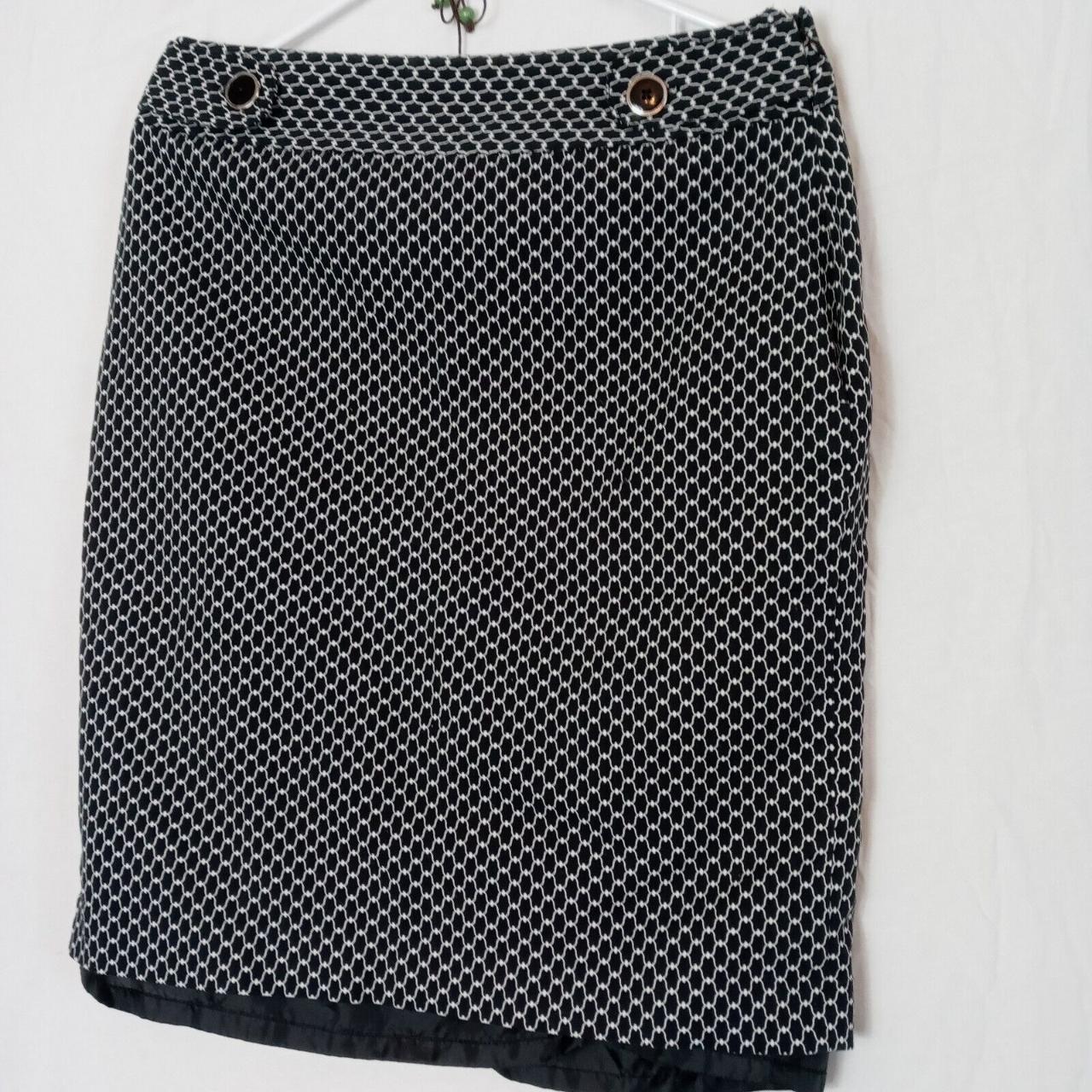 Rafaela Skirt Size 10 Square White/Black. No flaws,... - Depop