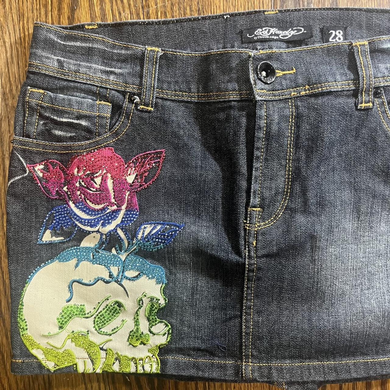 Ed Hardy Women's multi Skirt | Depop