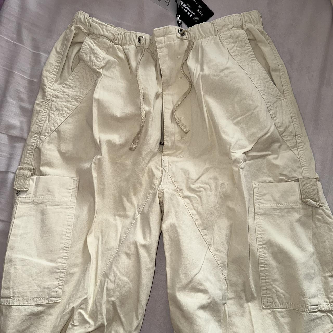 Jaded London Women's Cream Bottoms | Depop