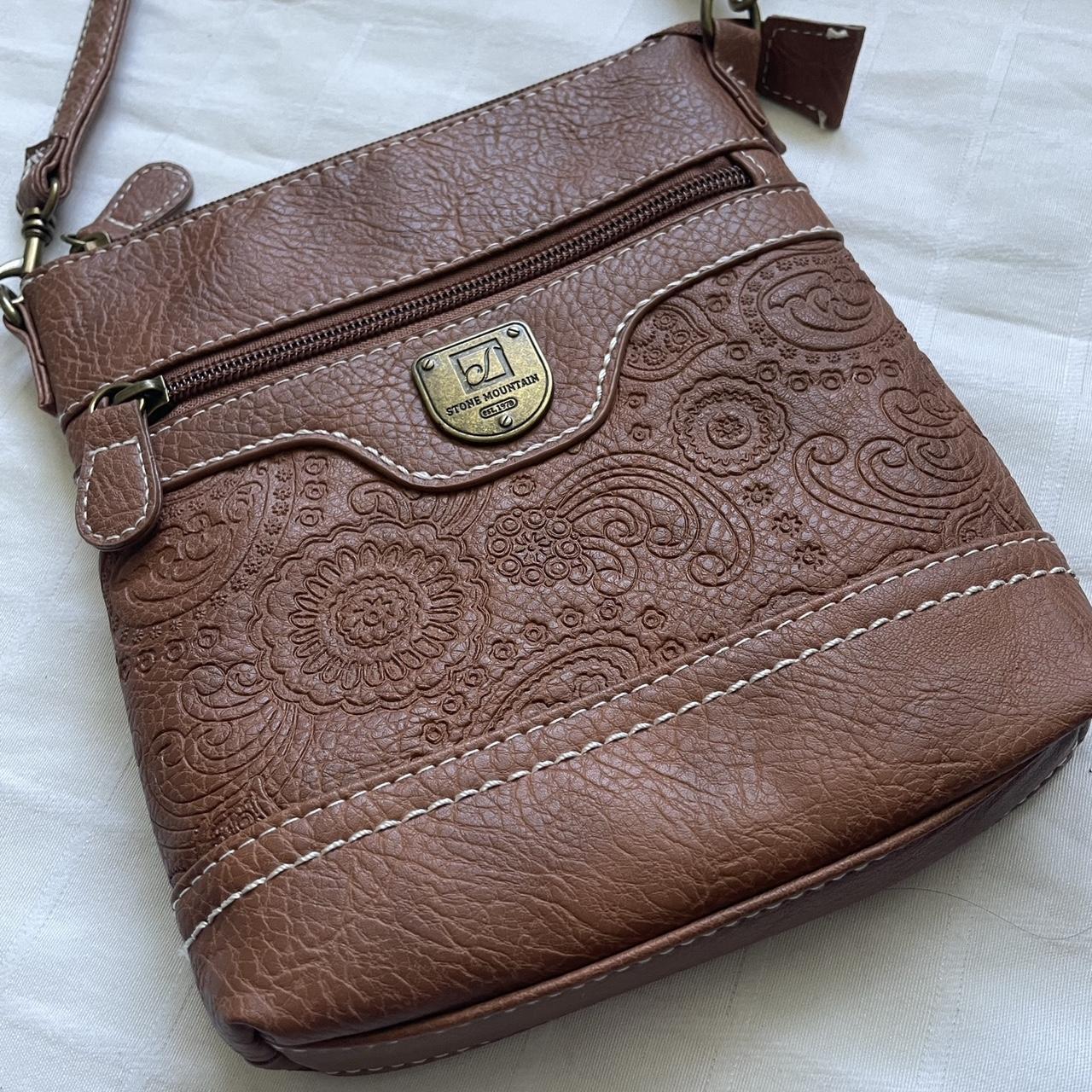 tan stone mountain purse