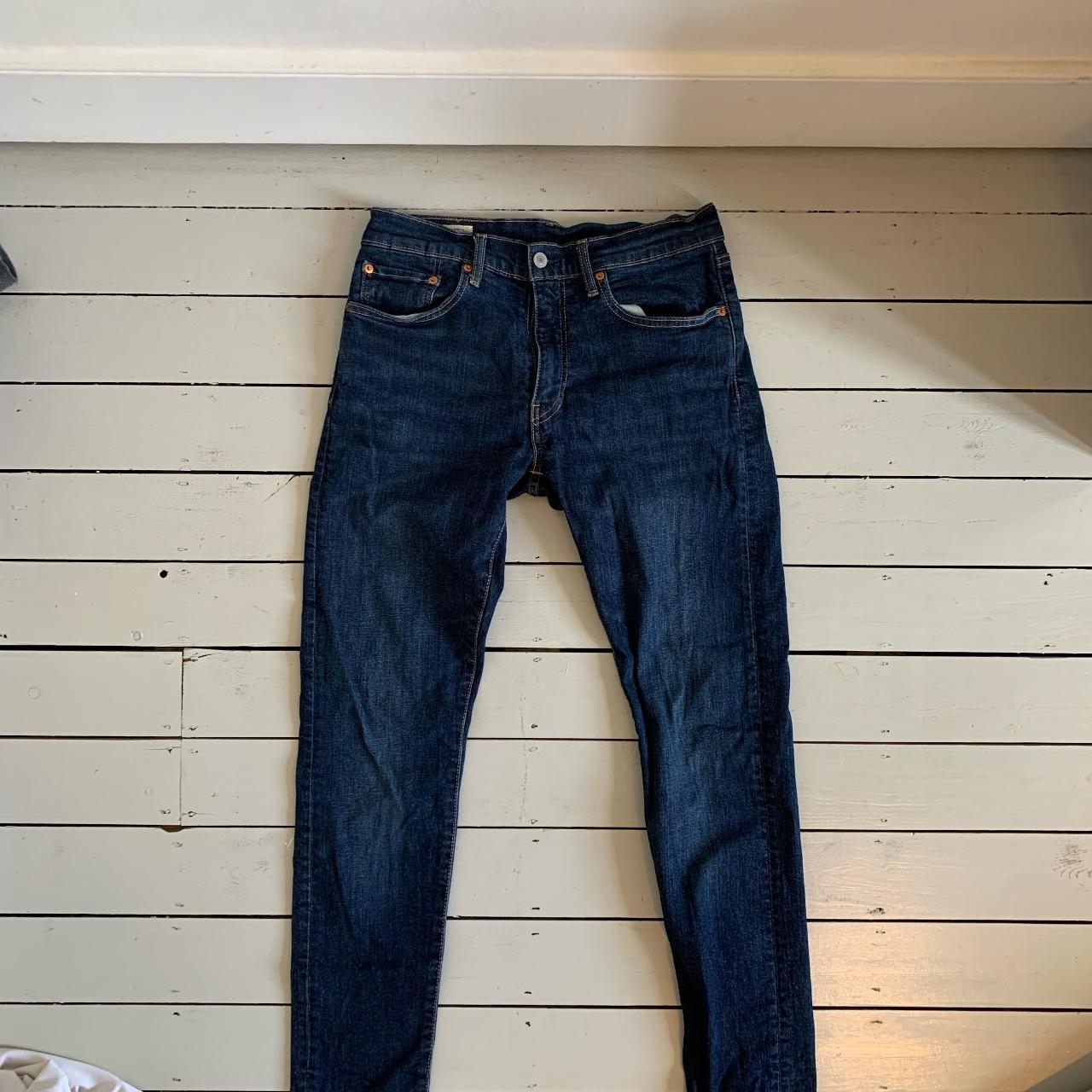 Levi’s dark blue jeans slim fit 32 waist 34... - Depop