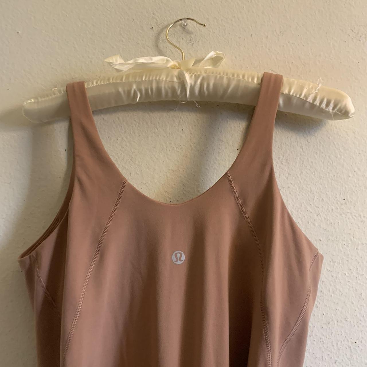 Tan Lulu lemon body suit built in bra 🍋 Clasp on - Depop