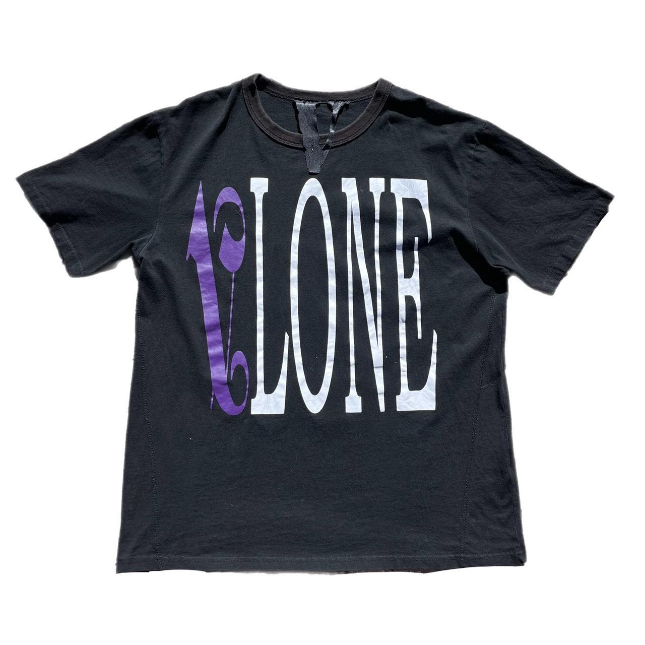 NEW Vlone x Palm Angels Purple White Black T-Shirt SIZE MEDIUM