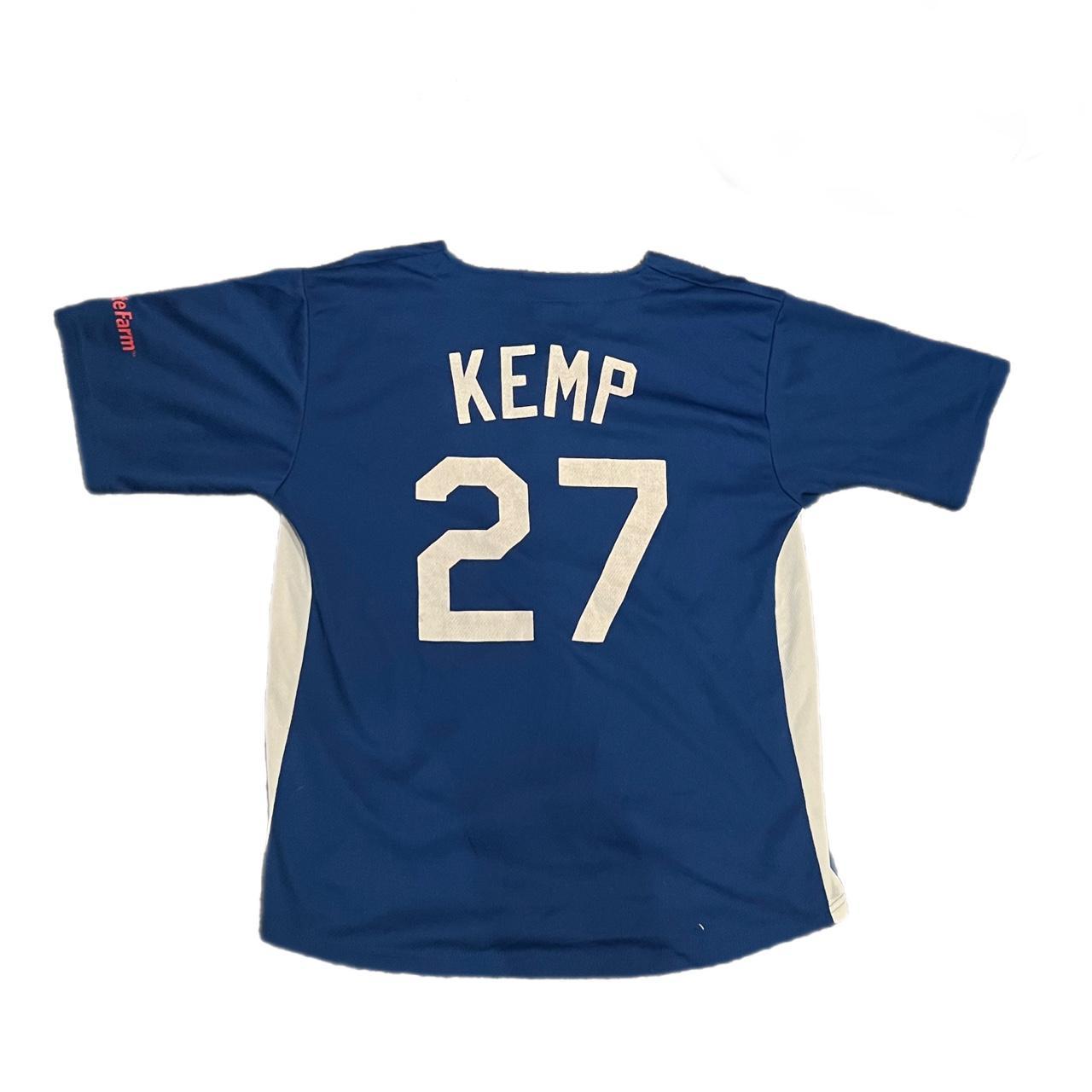 Majestic MBL Dodgers Matt Kemp #27 Men White Jersey - Depop