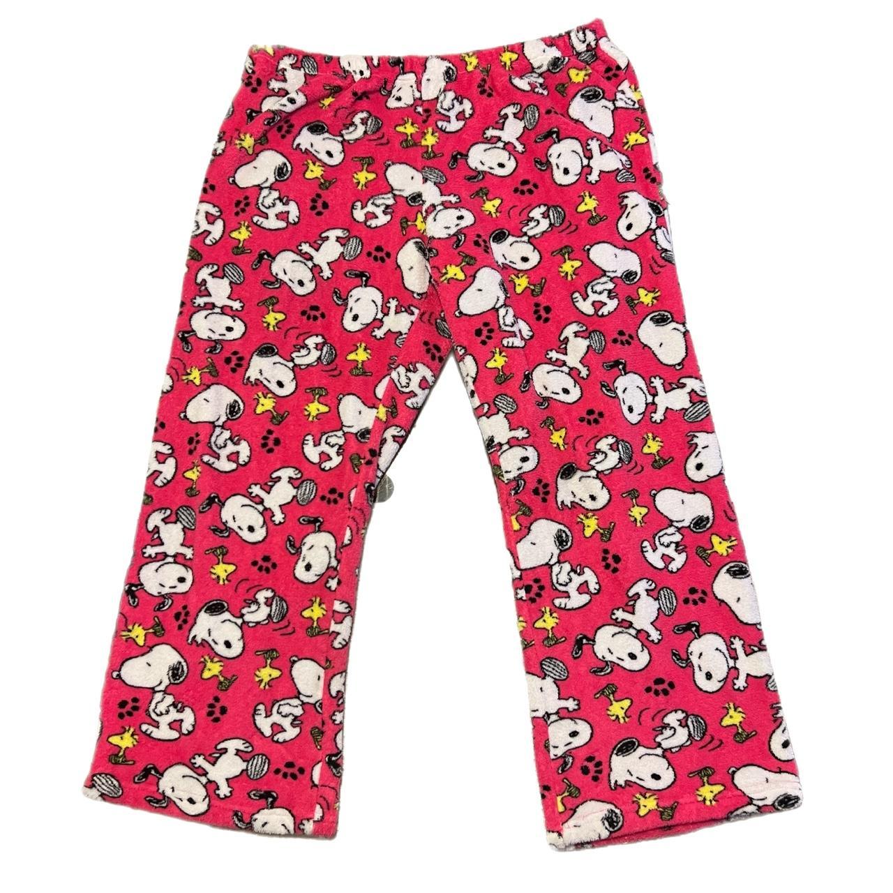 Peanuts Dancing Snoopy Pink Pajamas Depop